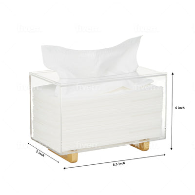 Acrylic Tissue Box Holder Fit's "Kleenex" Tissue Brand