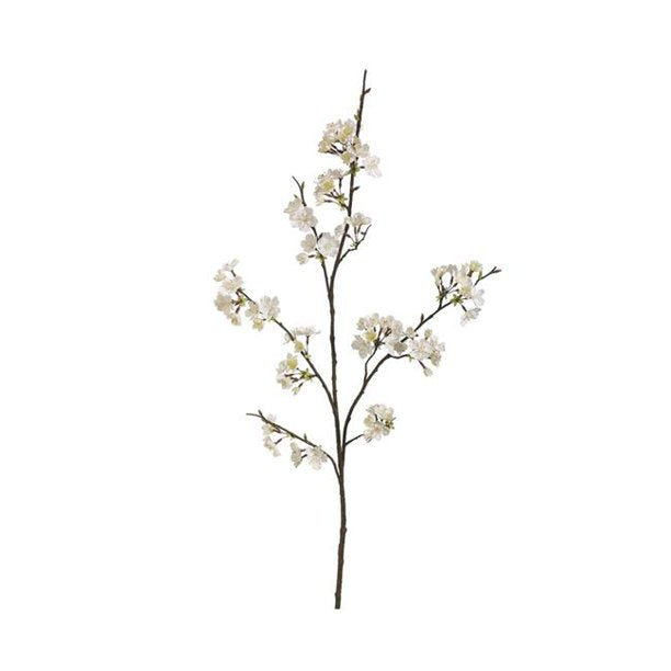 FSB303-CR 42″ Silk Cherry Blossom Flower Spray - Cream