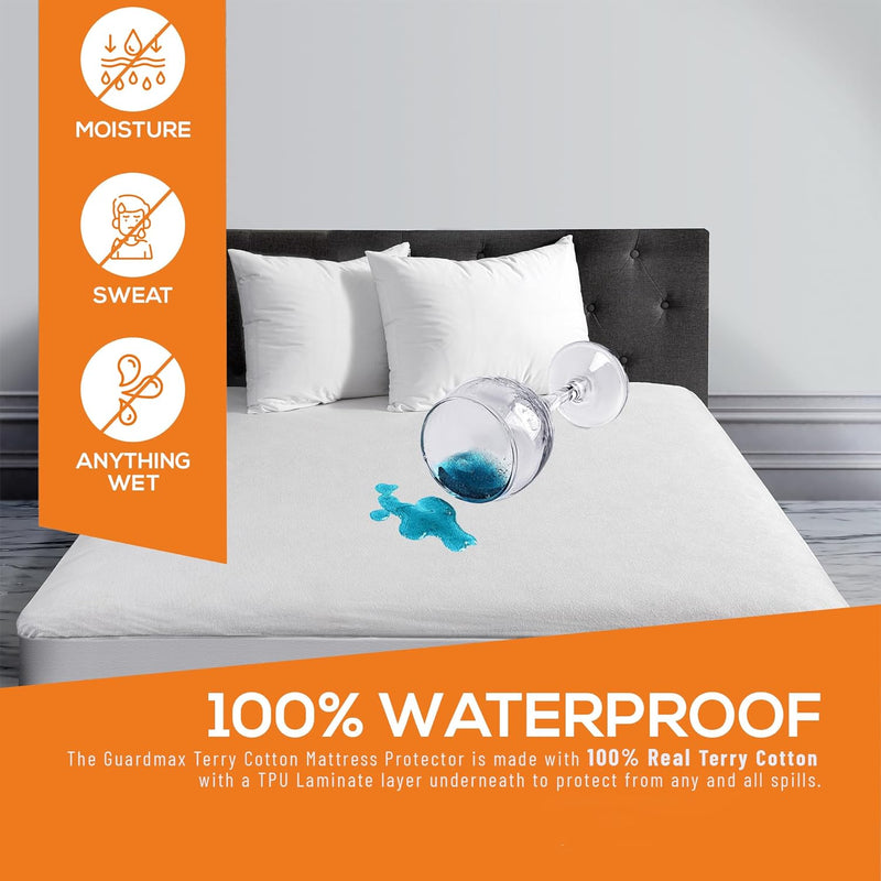 Guardmax Terry Cotton Waterproof and Hypoallergenic