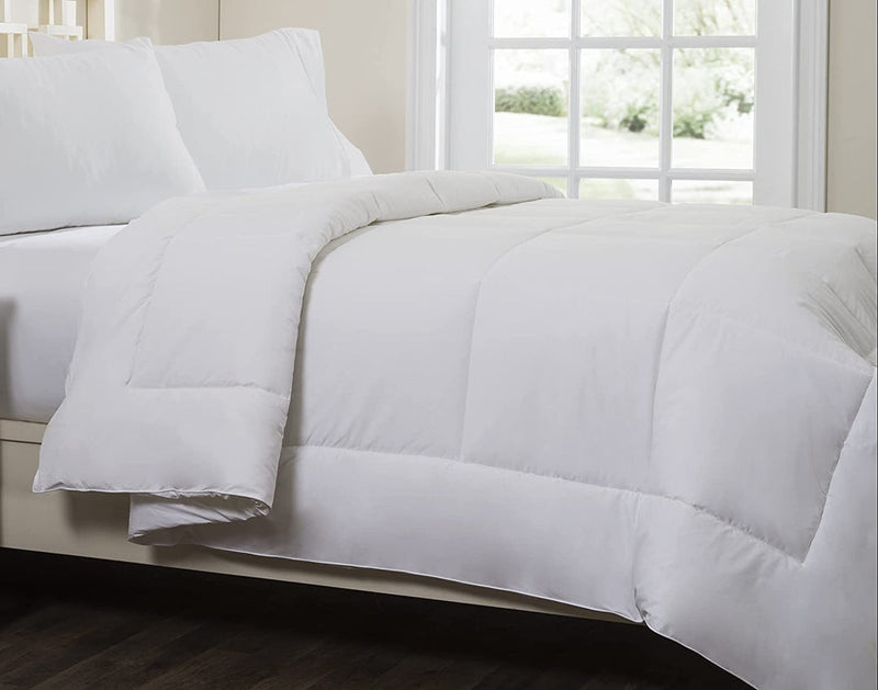 White Down Alternative Comforter Cotton Top (Circles Home)