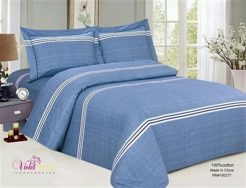 French Cheerful Blue Quilt