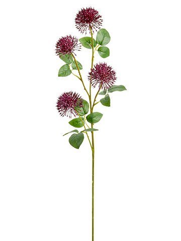 FSA563-PU 29″ Allium Spray Purple Green