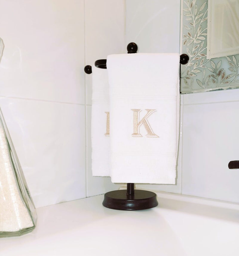 Double towel White/Gold
