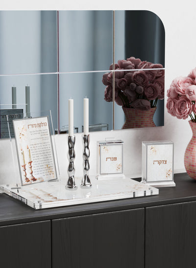HNTLBR01 Leatherite Artwork Hadlakos Neiros Tray - Blush Rose