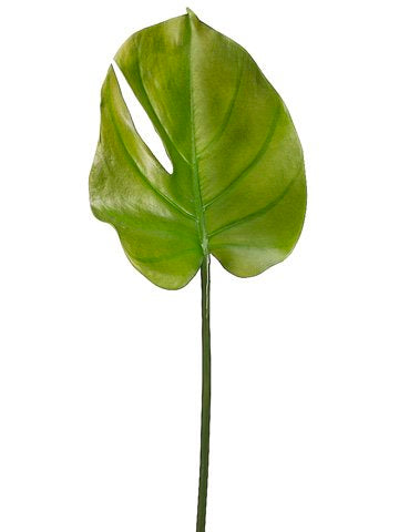 PSL188-GR 23.5″ Small Split Philodendron Leaf Spray Green