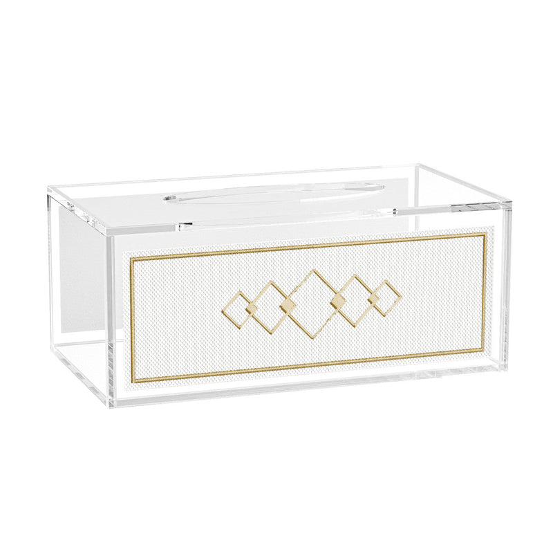TBL02WB Double Leatherite Tissue Box