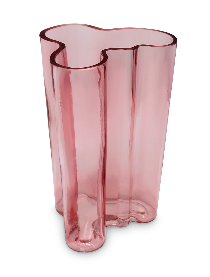 Colored Tinted Curved Vase