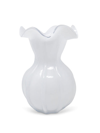 White Glass Vase