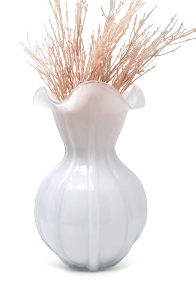 White Glass Vase