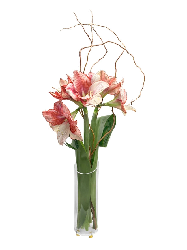 ACRILIC SLIM GOLD VASE