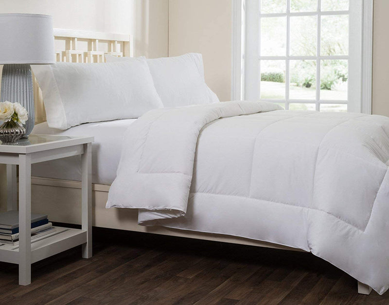 White Down Alternative Comforter Cotton Top (Circles Home)